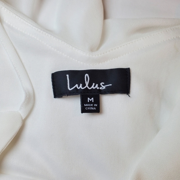 Lulus Impress the Best White Off Shoulder Dress Sz M - Picture 4 of 16